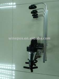 Distributeur de bouteilles de vin en verre, 2 bocaux en verre, distributeur de boissons, avec support de seau à glace, sans fuite, 1.5 galo - Product Image 2