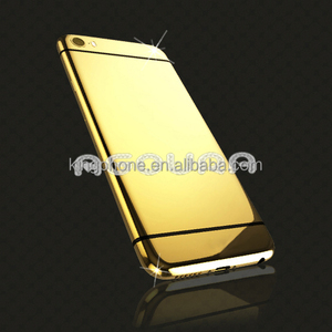 Nuevo estilo de OEM oro espejo placa trasera para el iphone 6 / 6 plus oro Panel posterior, espejo oro vivienda - Product Image 1