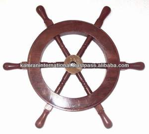 Smaller Size Nautical Ship Wheel Wooden Ship Wheel Decorative Ship Wheel - Product Image 3