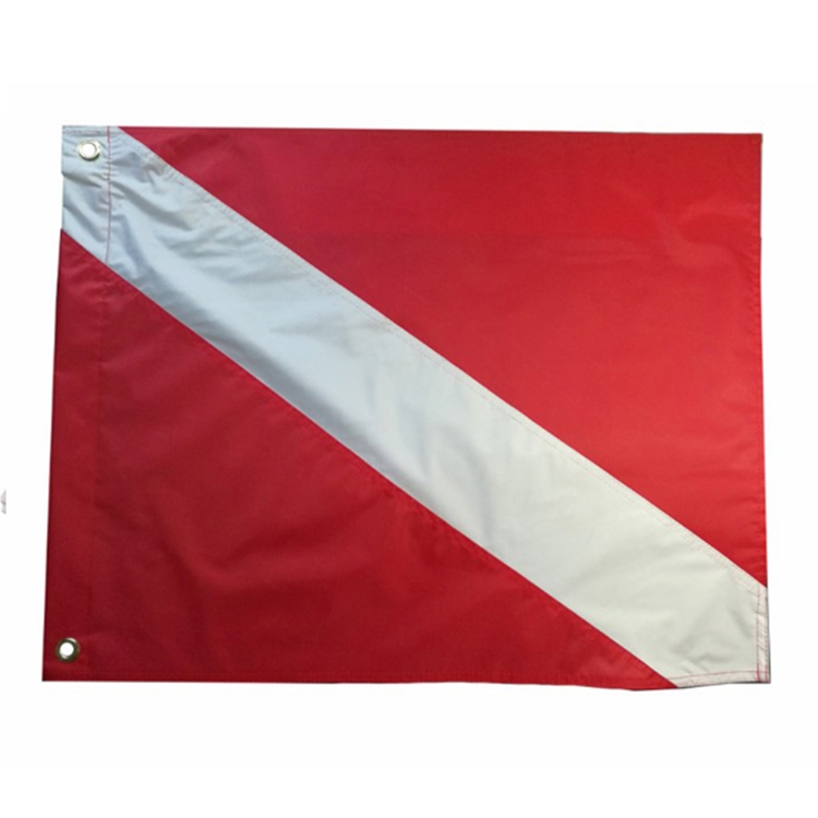 GTH] Scuba Dive Boat Flag Scuba Diving Sign Marker Lightweight Red White | Philippines