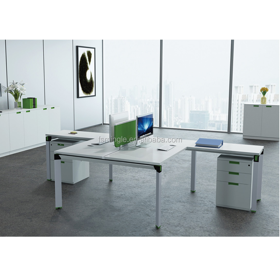 Moderne 4 places cloison de bureau bureau poste de travail de bureau modulaire