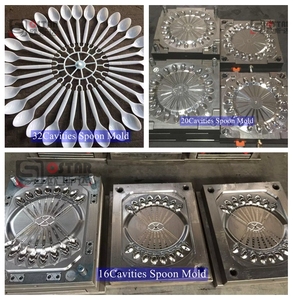Tự động <span class=keywords><strong>Robot</strong></span> nhựa dao kéo máy ép phun cho PP PS PLA dùng một lần muỗng nĩa dao - Product Image 6