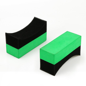 Aplicador de Cera para Neumáticos de Coche, Esponja Verde de Poliuretano para Limpieza de Neumáticos, Aplicador de Cera para Neumáticos con Revestimiento Cerámico Eva - Product Image 1