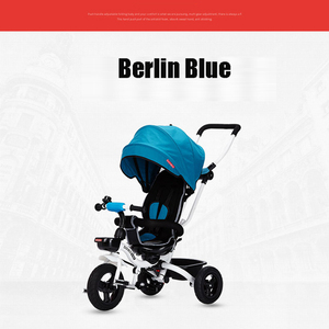Bebé triciclo 1-5 años con cubierta plegable metal niños tricycl - Product Image 4