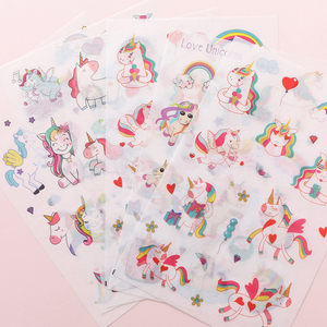 AAGU Pronto per La Nave 6 pz/pacco di Carta Washi Commercio All'ingrosso Scrapbooking Album Decorazione Single-sided Unicorno Adesivo di Carta <span class=keywords><strong>Adesivi</strong></span> - Product Image 3
