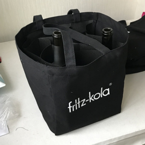 <span class=keywords><strong>Sac</strong></span> fourre-tout en toile avec Logo personnalisé, <span class=keywords><strong>sac</strong></span> de bouteilles de vin en coton <span class=keywords><strong>noir</strong></span> lourd imprimé, plusieurs tailles - Product Image 1
