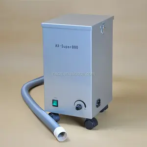 Portable dental vacuum dust collector dust extracting unit with vacuum pump and filter bag