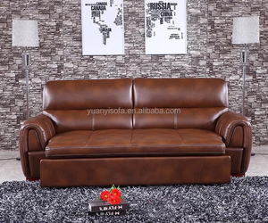 YB2227 Thiết Kế Hiện Đại Đa Chức Năng Chất Lượng Cao Sofa Da Kiêm Giường Cơ Chế - Product Image 2