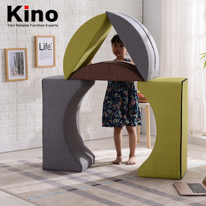 Sofá Infantil Moderno y Creativo de Esponja, Sofá Cama Seccional Plegable de Tela de <span class=keywords><strong>Lino</strong></span>, Sillón Lounge - Product Image 6