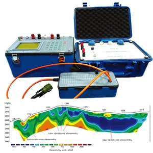 Medidores eléctricos de resistencia para el suelo, DUK-2A de detección de agua geofísica de 300m