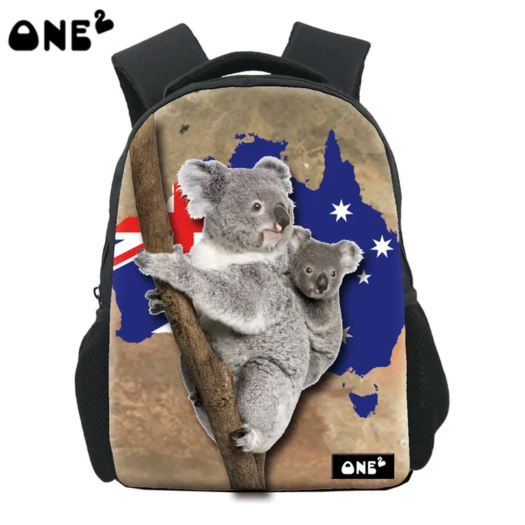 ONE2デザインコアラオーストラリア動物かわいいスクールバッグバックパック学生子供子供用