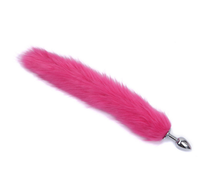 Alat Masturbasi 10 Warna untuk Pria dan Wanita, Produk Seks Dewasa, <span class=keywords><strong>Plug</strong></span> Anal Ekor Rubah Bulu Asli untuk Pria dan Wanita