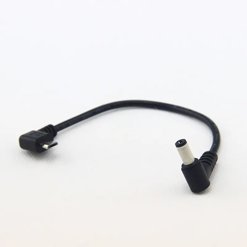 Кабель micro usb 5 pin к DC 5521 с углом 90 градусов «штырь-штырь»