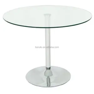 Mesa de comedor personalizada de vidrio templado, cristal de sobremesa, sobremesa de cristal con certificado CE