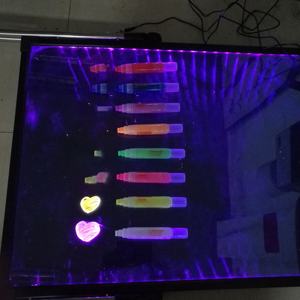 Linkyoオレンジリキッドチョークマーカーリキッドチョークマーカーペン、消去可能なインクとリバーシブルグロー、ダークシャーピーマーカー - Product Image 4