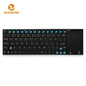 Rvs Externe 2.4G Wireless Keyboard Voor Google Chromecast Met Touchpad