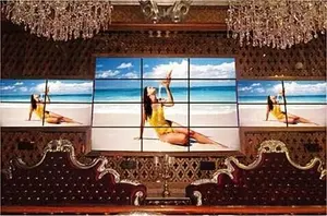 EKAA 55 inç x6 video ekran duvar montajı lcd ekran ekran kapalı dijital reklam ekranları plazma video duvar