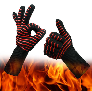Offre Spéciale <span class=keywords><strong>professionnel</strong></span> Résistant Au Feu Isolé Par Silicone Barbecue <span class=keywords><strong>Four</strong></span> Mitaines <span class=keywords><strong>Gants</strong></span> - Product Image 4