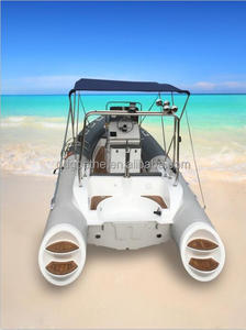 Meilleure vente RIB580B coque en fibre de verre gonflable PVC Tube bateau à rames Premium Yacht pour les sports nautiques - Product Image 6
