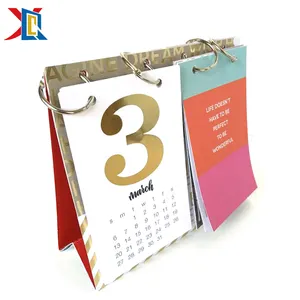 New Design Custom Printing Large Size Ring Buckle Table Monthly Project Planner Calendar