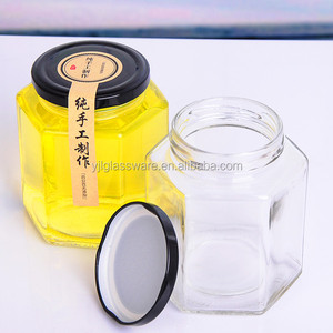 Bán Buôn Giá Có Sẵn 9 Kích Cỡ Khác Nhau Hình Lục Giác Hình Dạng Lọ Thủy Tinh Cho Mứt Mini Lọ Thủy Tinh Cho Mứt Lọ Thủy Tinh Cho Mứt 250 Ml - Product Image 3