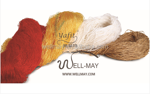 Искусственный шелк, рафия (пряжа YAFIT) 1100D, окрашенная, завод Ханка, поставка