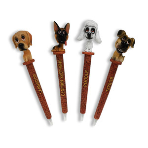 Nouveauté sur mesure en forme de chien polyrésine animal stylo à bille pour <span class=keywords><strong>walmart</strong></span> - Product Image 1