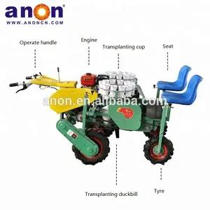 Anon Hot Ui Transplanter Machine Verkoop Zelfrijdende Twee Rij Ui Groente Zaaimachine Plantmachine Ui Planten Machines