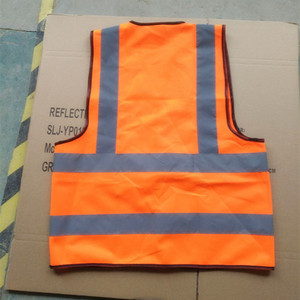 Abbigliamento <span class=keywords><strong>di</strong></span> <span class=keywords><strong>sicurezza</strong></span> per il <span class=keywords><strong>lavoro</strong></span>, abbigliamento <span class=keywords><strong>di</strong></span> protezione, maglia a 4 strati, arancione ad alta visibilità, ad asciugatura rapida, gilet riflettente EN471 - Product Image 4