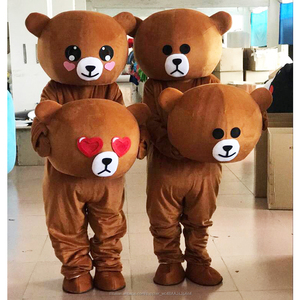 Godimento CE marrone <span class=keywords><strong>emoji</strong></span> dell'orso del fumetto Della Mascotte <span class=keywords><strong>Per</strong></span> <span class=keywords><strong>Adulti</strong></span> - Product Image 1