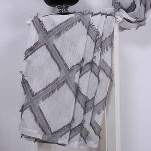 ผ้าม่านโพลีเอสเตอร์ Jacquard คุณภาพสูงพร้อมใช้ในบ้านใช้สำหรับประตูกระจกบานเลื่อน - Product Image 5