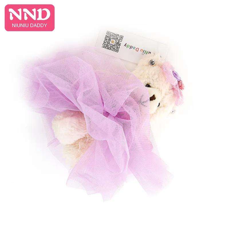 Free Shipping Small15cm Teddy Bear Plush Toys Stuffed Animal Doll High Quality Clothing für Wedding Girl Best Gift Niuniu Daddy