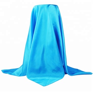 Turbante de cabeza cuadrada de Color sólido Bufanda Material de seda satinada Mujeres musulmanas Cubierta de cabeza simple Hijab liso - Product Image 4