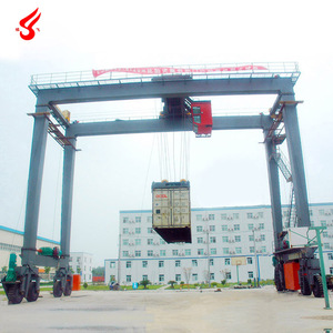 50ton คานคู่ยางยางคอนเทนเนอร์เครนขาทำในประเทศจีน - Product Image 2