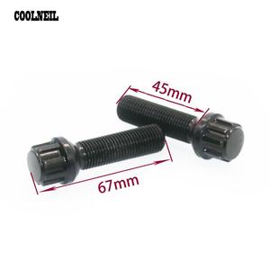 Boulon de roue Serrure 14x1.5MM Sécurité Écrou Avec Clé Écrou De Blocage De 45 MM Pour <span class=keywords><strong>Mercedes</strong></span> Benz - Product Image 2