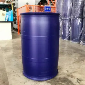 Tambor de plástico HDPE azul, barril de extremo cerrado de gran capacidad, 200 litros, fabricante