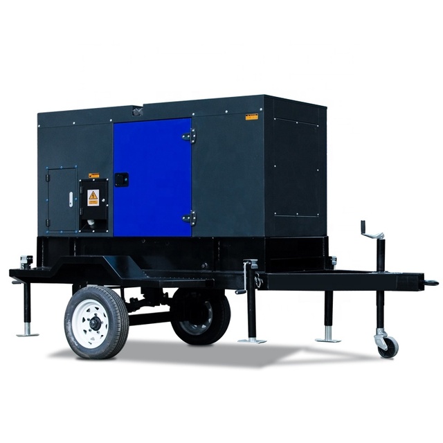 Trailer Silent Mobile diesel Generator 50A~190A 5kw to 20kw Generator