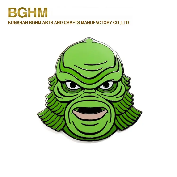 Custom Soft Enamel Black Lagoon Lapel Pin