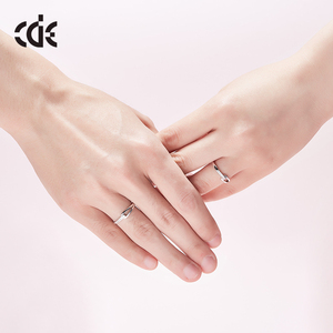 CDE <span class=keywords><strong>925</strong></span> <span class=keywords><strong>Argento</strong></span> Italiano Anello di Pianura <span class=keywords><strong>Argento</strong></span> di <span class=keywords><strong>Coppia</strong></span> Anello - Product Image 5