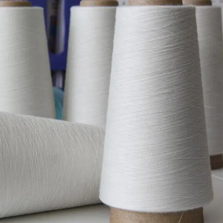 Wholesale ring 100% polyester spun yarn for weaving