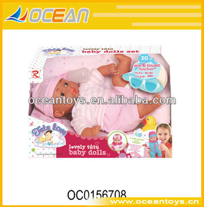 New hot vente à bas prix nuisettes jouets fille 14'' grandes filles poupées en plastique avec 4 fonction filles. oc0156708 mini - Product Image 1