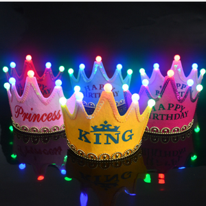 Chapeau <span class=keywords><strong>princesse</strong></span> <span class=keywords><strong>et</strong></span> <span class=keywords><strong>princesse</strong></span> avec led, <span class=keywords><strong>couronne</strong></span> d'anniversaire pour enfants - Product Image 4