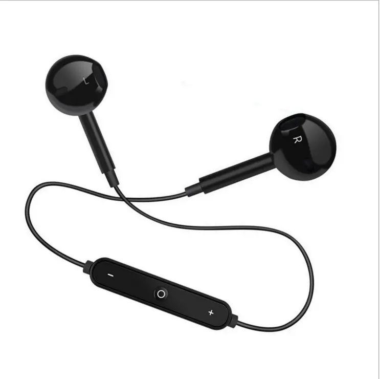 Earbuds Neckband Headset nirkabel olahraga sampel gratis harga grosir 1 buah Earphone LED plastik BT grosir lari bebas genggam