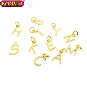 Zink legierung Silber Buchstabe Anfangs anhänger Kapital Alphabet Charm Anhänger für die Schmuck herstellung