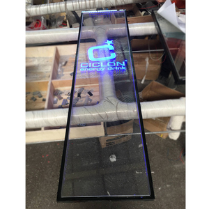 Pièces de rechange gratuites pour réfrigérateur de présentation, réfrigérateur à porte vitrée avec logo LED pour boissons énergisantes, utilisé en supermarché - Product Image 5
