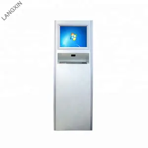Factory High quality Touch screen kiosk with Keyboard HD touch screen menu for restaurants library book display stand