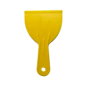 Cuchillo de masilla de plástico ABS, espátula económica, color amarillo