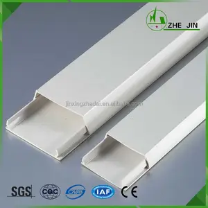 Zhe Jin De Sol En Pvc D'approvisionnement Électrique Blanc En Plastique Fil Conduit Industrielle Câble Conduit