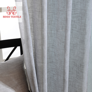 CAA001 Beach style Cheap long voile curtain for bedroom window - Product Image 5