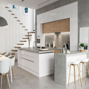 Hàng Châu <span class=keywords><strong>VERMONT</strong></span> 2021 Thiết Kế Hiện Đại Màu Xanh Hải Quân MDF Shaker Tủ Bếp Được Sử Dụng Trong Tủ Bếp - Product Image 6